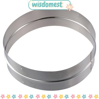 WISDOMEST อะแดปเตอร์ซีลท่อไอเสีย ท่อควัน สเตนเลส ทรงกลม สีเงิน สําหรับช่วงฮูด