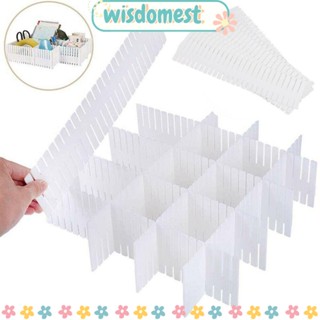 Wisdomest ตัวแบ่งลิ้นชัก DIY สําหรับจัดเก็บชุดชั้นใน ตู้เสื้อผ้า