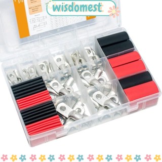 Wisdomest หางปลาเชื่อมต่อแบตเตอรี่ ทองแดง พร้อมหางปลา AWG 8 6 4 2 ตาไก่ 100 ชิ้น