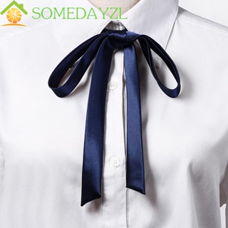 Somedayzl โบว์ผูกผม ริบบิ้น เครื่องแต่งกาย พู่ วินเทจ ซาติน โบไท