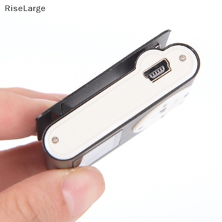 [RiseLarge] เครื่องเล่น MP3 ดิจิทัล USB ขนาดเล็ก แบบพกพา หน้าจอ LCD รองรับการ์ด Micro SD TF 32GB