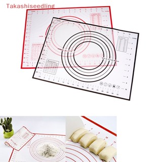 (Takashiseedling) แผ่นซิลิโคน สําหรับนวดแป้งโดว์ ขนาด 30*40