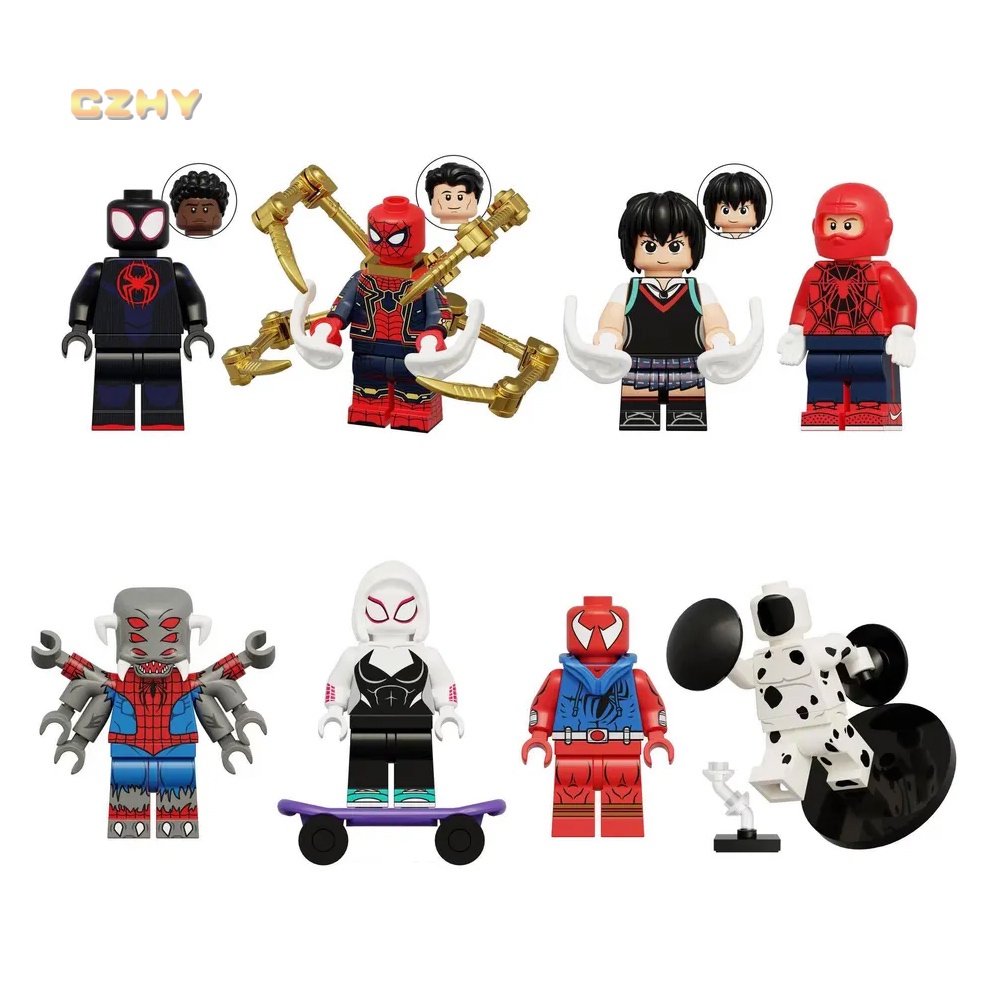 KT1069 Super British Series Miles Penny Spotted Man Assembly Building Block ตัวอักษรของเล่นกระเป๋าของเล่นเด็ก