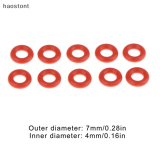 Haostont โอริงซิลิโคน เกรดอาหาร สีแดง สําหรับเครื่องชงกาแฟ 10 ชิ้น