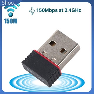 Shocc อะแดปเตอร์การ์ดเครือข่าย Wifi ไร้สาย 150 ม. Usb 2.4g Mini Usb 2.0 Rtl8188 Wifi Dongle 802.11 N/g/b