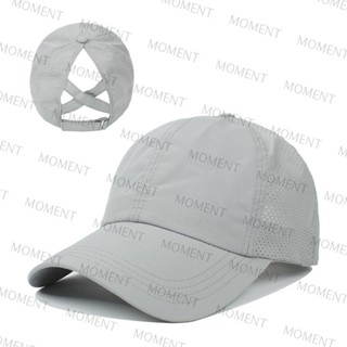 Moment หมวกบังแดด ปรับได้ ดูดซับน้ํา แห้งเร็ว หมวกบาง สีพื้น ตัวอักษร เป็ด ลิ้น หมวกเด็กผู้หญิง