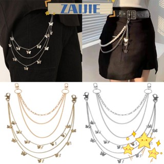 ※ZAIJIE※ New Fashion Pants Chain Candy Colors Trousers Decoration Waist Chain Jeans Jewerly Men Women Rock Keychain Punk Jewelry Hip Hop Chain Keychain/Multicolor