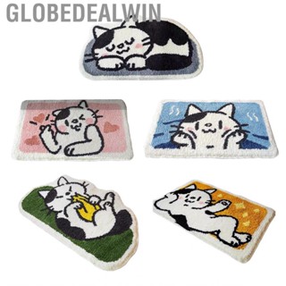 Globedealwin Bath Mats  Washable  Cashmere Bathroom Carpets for Hotel