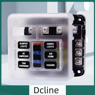 [Dcline.th] กล่องฟิวส์เบลด 6 ทาง 32V สําหรับรถบรรทุก รถบัส RV