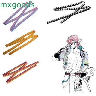 Mxgoods ที่คาดผม ผ้าพันคอ ยาว ลายการ์ตูนอนิเมะ เกาหลี Caesar Anthonio Zeppeli JoJos Bizarre Adventure สําหรับผู้ชาย