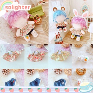 Solighter เสื้อผ้าตุ๊กตาน่ารัก กางเกงขาสั้น 20 ซม. สําหรับบ้านตุ๊กตา DIY