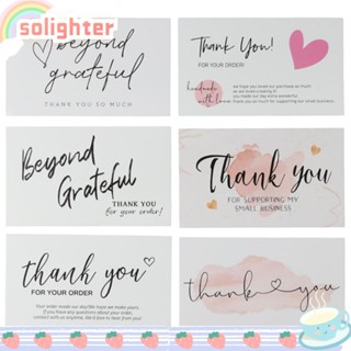 SOLIGHTER ฉลาก Thank You For Your Order ขนาดเล็ก 2.1x3.5 นิ้ว สําหรับธุรกิจ