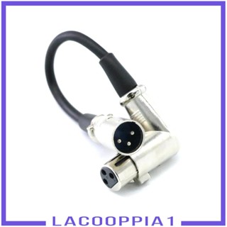 [Lacooppia1] Xlr สายเคเบิลไมโครโฟน XLR 3 Pin ตัวผู้ เป็นตัวเมีย 20 ซม.