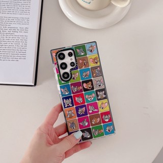 เคสโทรศัพท์มือถือ TPU นิ่ม กันกระแทก ลายการ์ตูน Tom and Jerry น่ารัก สําหรับ Samsung Galaxy S23 S22 S21 Plus Galaxy S22 21 Ultra