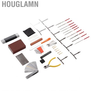 Houglamn Guitar  Tool Kit Maintenance Bridges Pins Hex Wrench Files