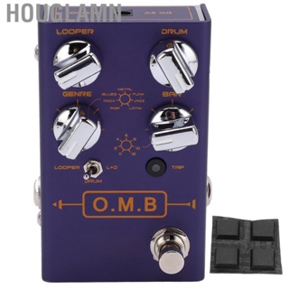 Houglamn Effects Pedals Drum Machine 2 In 1 DC 9V 150mA Looper Guitar Effect Pedal