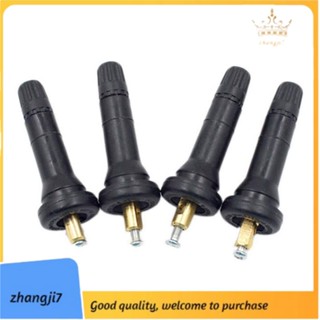 [zhangji7] หัวฉีดวาล์วเซนเซอร์แรงดันลมยางรถยนต์ Tpms สําหรับ Chevrolet Renault Ford 4 ชิ้น