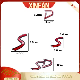 Xinfan สติกเกอร์โลหะ รูปตราสัญลักษณ์ 3D สําหรับติดตกแต่งรถยนต์ Mini Cooper S R55 R56 R57 R58 R60 R61 F55 F56 F60