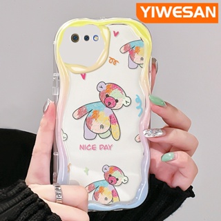 เคสมือถือ แบบนิ่ม แบบใส ลายหมี กันกระแทก สําหรับ Realme C2 C2S OPPO A1K