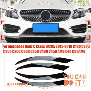 แถบไฟตัดหมอก ติดกันชนหน้า สําหรับ Mercedes Benz C Class W205 2015-2019 C180 C200 4 ชิ้น