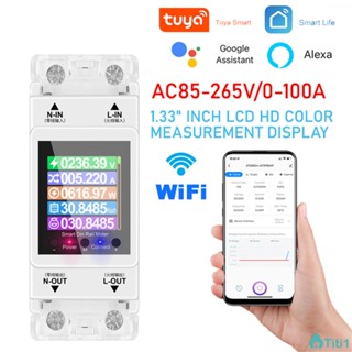 At2pw Wifi Ac 220v เฟสเดียวสมาร์ทมิเตอร์แรงดันไฟฟ้า Power Monitor Home Meter TH1