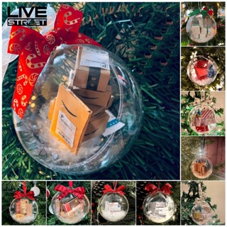 Livestreet เครื่องประดับตกแต่งต้นคริสต์มาส Diy ลาย Jingle All the Way