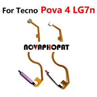 Novaphopat สายเคเบิลเซนเซอร์สแกนลายนิ้วมือ สําหรับ Tecno Pova 4 LG7n