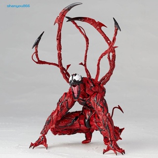 Syc- โมเดลฟิกเกอร์ PVC รูปการ์ตูนอนิเมะ Venom Carnage ขนาดเล็ก ของเล่นสําหรับเด็ก