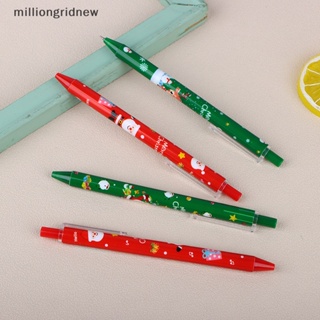[milliongridnew] ปากกาเจล ลายคริสต์มาสน่ารัก เครื่องเขียน สําหรับสํานักงาน โรงเรียน 4 ชิ้น WQL