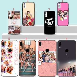เคสโทรศัพท์มือถือนิ่ม พิมพ์ลายศิลปินเกาหลี TWICE สีดํา สําหรับ vivo y11 y12 y15 y17 y19 y20 y20i y20s y11s y5s U3 H20
