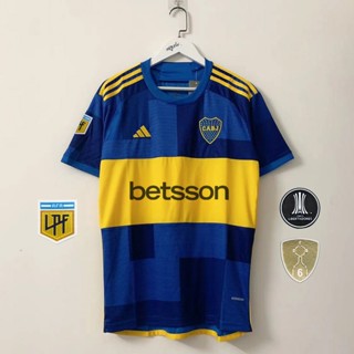 เสื้อกีฬาแขนสั้น ลายทีมชาติฟุตบอล Boca 23 24 ชุดเหย้า