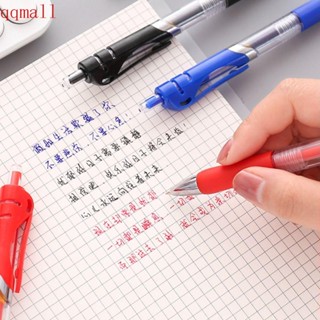 Qqmall ปากกาลงนาม หมึกสีดํา น้ําเงิน แดง 3 สี 0.5 มม. 5 ชิ้น