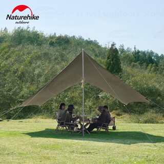 Naturehike GLACIER Canopy 8-14 People Tarp Shelter Awning Large Shade Vinyl Black Coating Cloth UPF50+ Waterproof