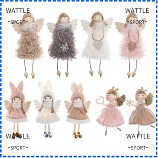 Wattle จี้ตุ๊กตามนุษย์หิมะ เทศกาลคริสต์มาสน่ารัก สําหรับแขวนตกแต่งต้นคริสต์มาส