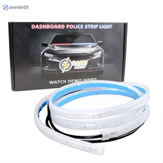 Jen แถบไฟท้ายรถยนต์ Led 1.2 เมตร สีแดง สีฟ้า