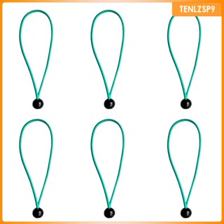 [tenlzsp9] เชือกผูกเสาธง แบบยืดหยุ่น ขนาด 3 มม. 15 ซม. 6 ชิ้น