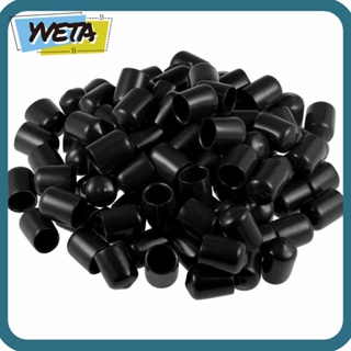 Yveta ฝาครอบท่อยาง PVC สกรูไวนิล ทรงกลม 50 ชิ้น