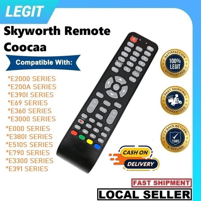 รีโมตคอนโทรล สําหรับสมาร์ททีวี Coocaa Skyworth E2000 Series E2000D Series E200A Series 3000 Series E390i