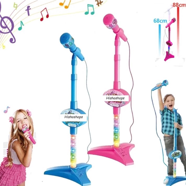 พร้อมส่ง!!ไมโครโฟนร้องเพลงของเล่น ไมค์เดี่ยว Singer Star ร้องได้จริง เสียบMp3 ได้ มีเสียงมีไฟ
