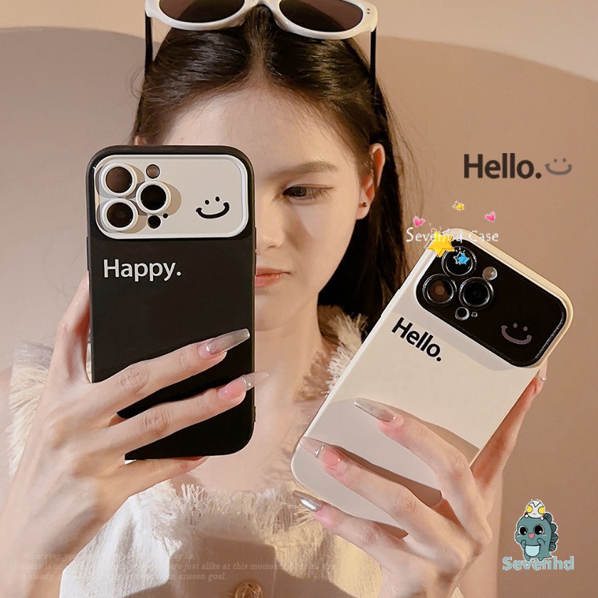 เคสโทรศัพท์มือถือ TPU นิ่ม แบบป้องกัน ลายการ์ตูนตัวอักษร ขนาดใหญ่ สีพื้น สําหรับ IPhone 15 14 13 12 11 Pro Max 8 7 6 6s Plus X Xr Xs Max SE 2020