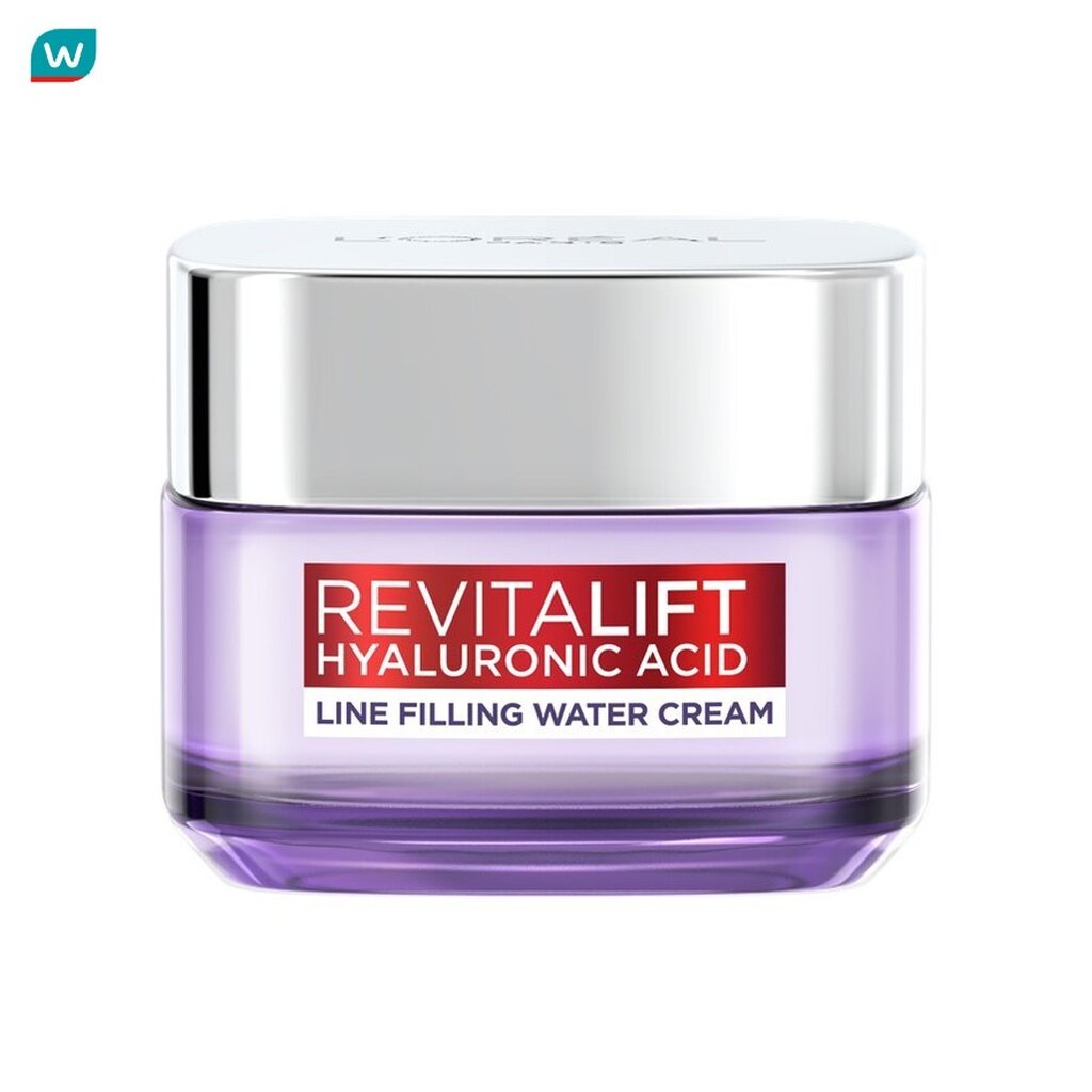 L'Oreal ลอรีอัล ปารีส รีไวทัลลิฟท์ ไมโครเอพิเดอร์มิค ไฮยาลูรอน ไลน์ฟิลลิ่ง วอเตอร์ครีม 50 มล.