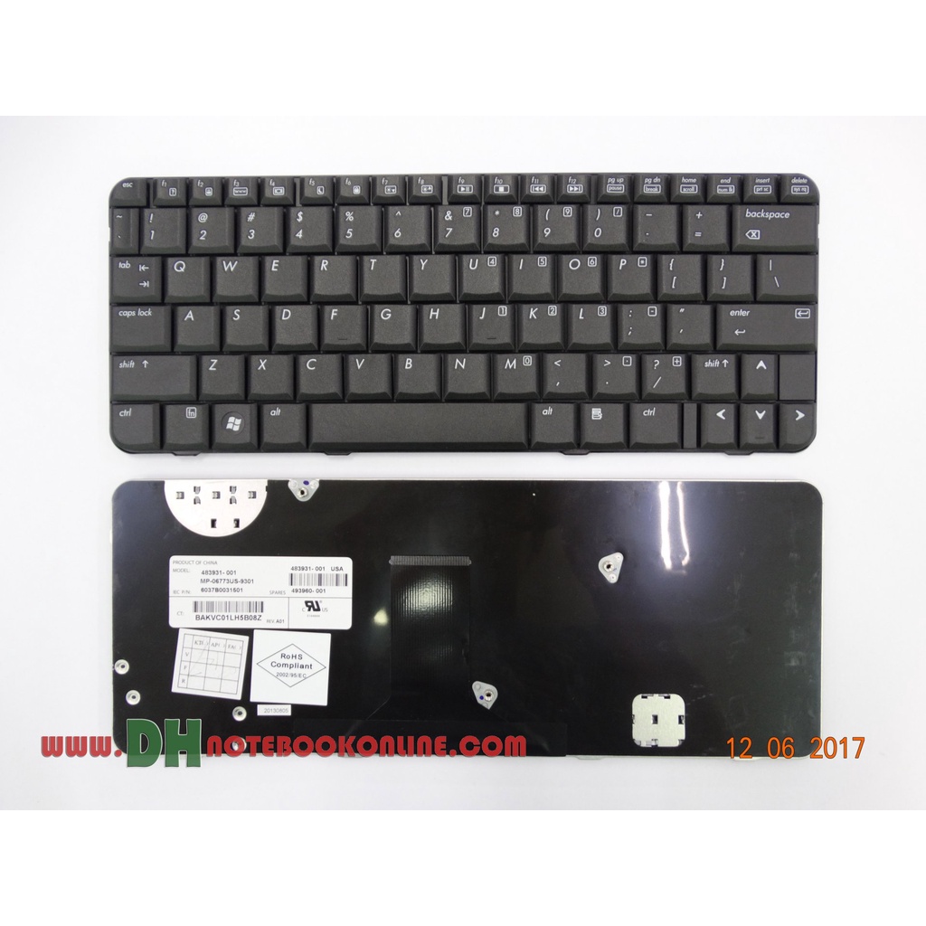 แป้นพิมพ์ คีย์บอร์ดโน๊ตบุ๊ค HP Compaq CQ20 2230 Laptop Keyboard