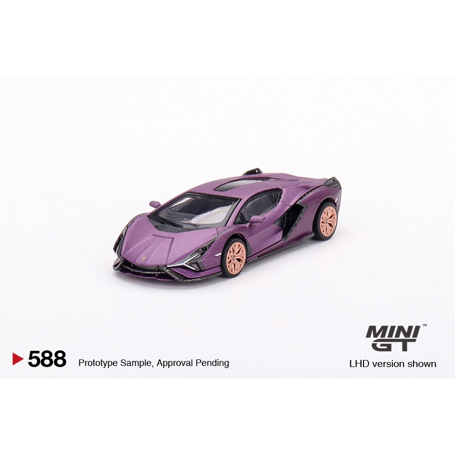 MINI GT No.588 Lamborghini Sián FKP 37 Matte Viola SE30 HK Exclusive LHD MGT00588