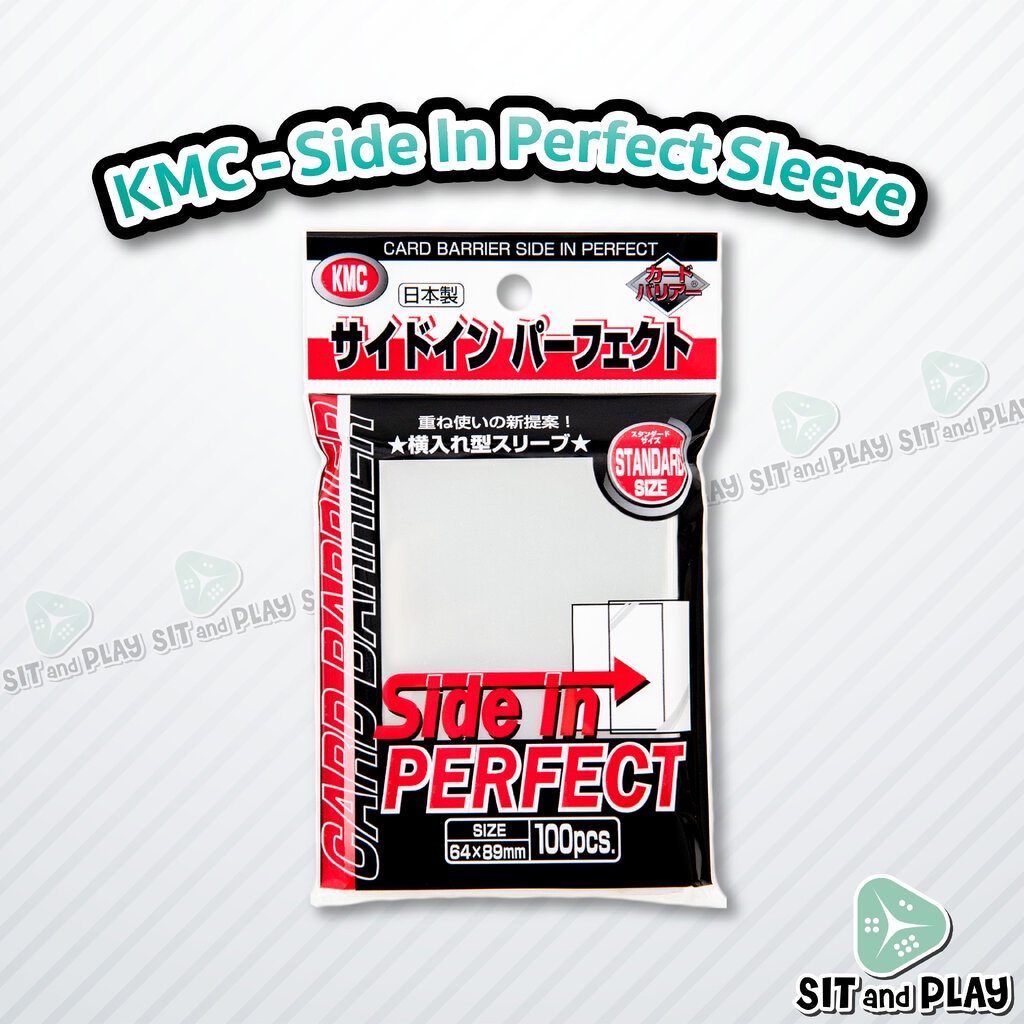 KMC - Card Barrier Side In Perfect Sleeve ซองใส ใส่การ์ด ด้านข้าง ขนาดพอดี ชั้นในสุด (100 ซอง) สำหรับ Pokemon MTG Dig...