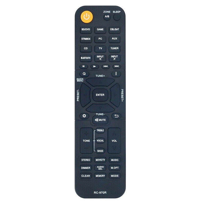 RC-970R รีโมทคอนโทรลสําหรับตัวรับสัญญาณ AV Onkyo TX-SR393 HT-R398 HT-S3910 TXNR757