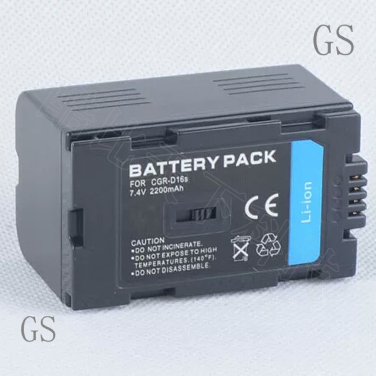 GS Compatible with Panasonic Panasonic CGA-D16S Lithium Battery CGR-D220 Digital Camera Battery