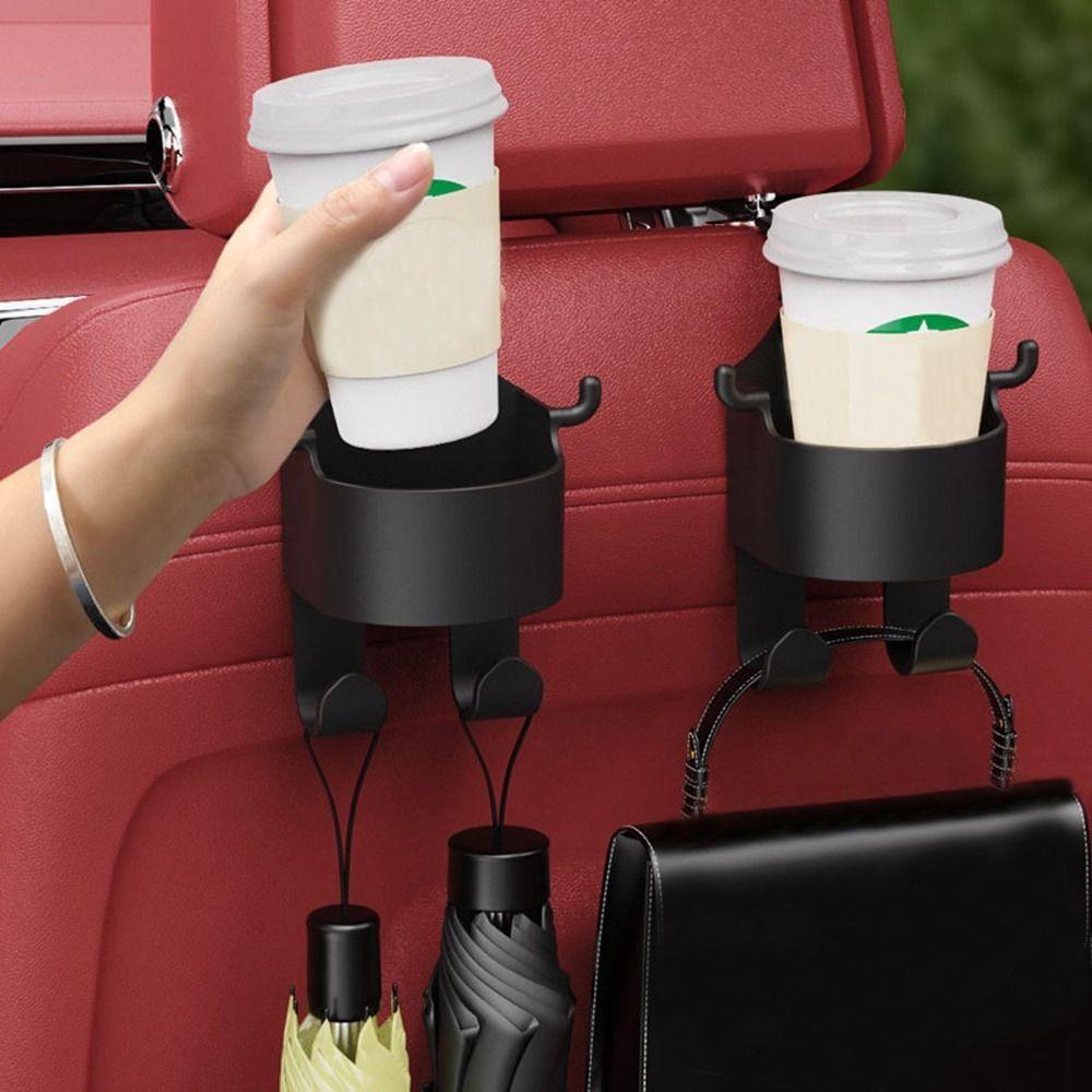 แก๊ซ75 ที่วางแก้วพนักพิงศีรษะ,ตะขอเบาะรถยนต์พลาสติกมัลติฟังก์ชั่น,ออแกไนเซอร์จัดเก็บสากลแบบปรับได้กล่องเก็บแคดดี้พนักพิงศีรษะในรถ - รูปที่ 3