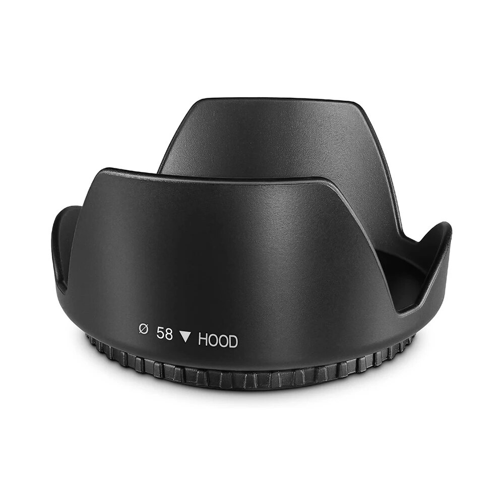 58MM Tulip Flower Lens Hood for Canon EOS 77D 80D 90D Rebel T8i T7 T7i T6 T6i SL2 SL3 DSLR Camera EF