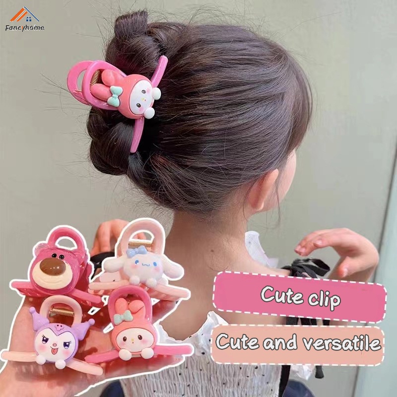 กิ๊บติดผม รูปการ์ตูนหมี และสตรอเบอร์รี่น่ารัก สีแคนดี้ เหมาะกับของขวัญ สําหรับเด็กผู้หญิง