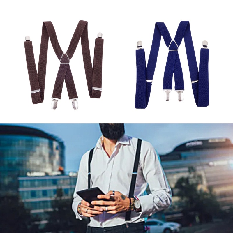 Cozy Elastic ผู้ใหญ่ Suspender สําหรับกางเกงยีนส์กระโปรง Unisex วัยรุ่นผู้หญิงผู้ชาย X รูปร่างยืดหยุ